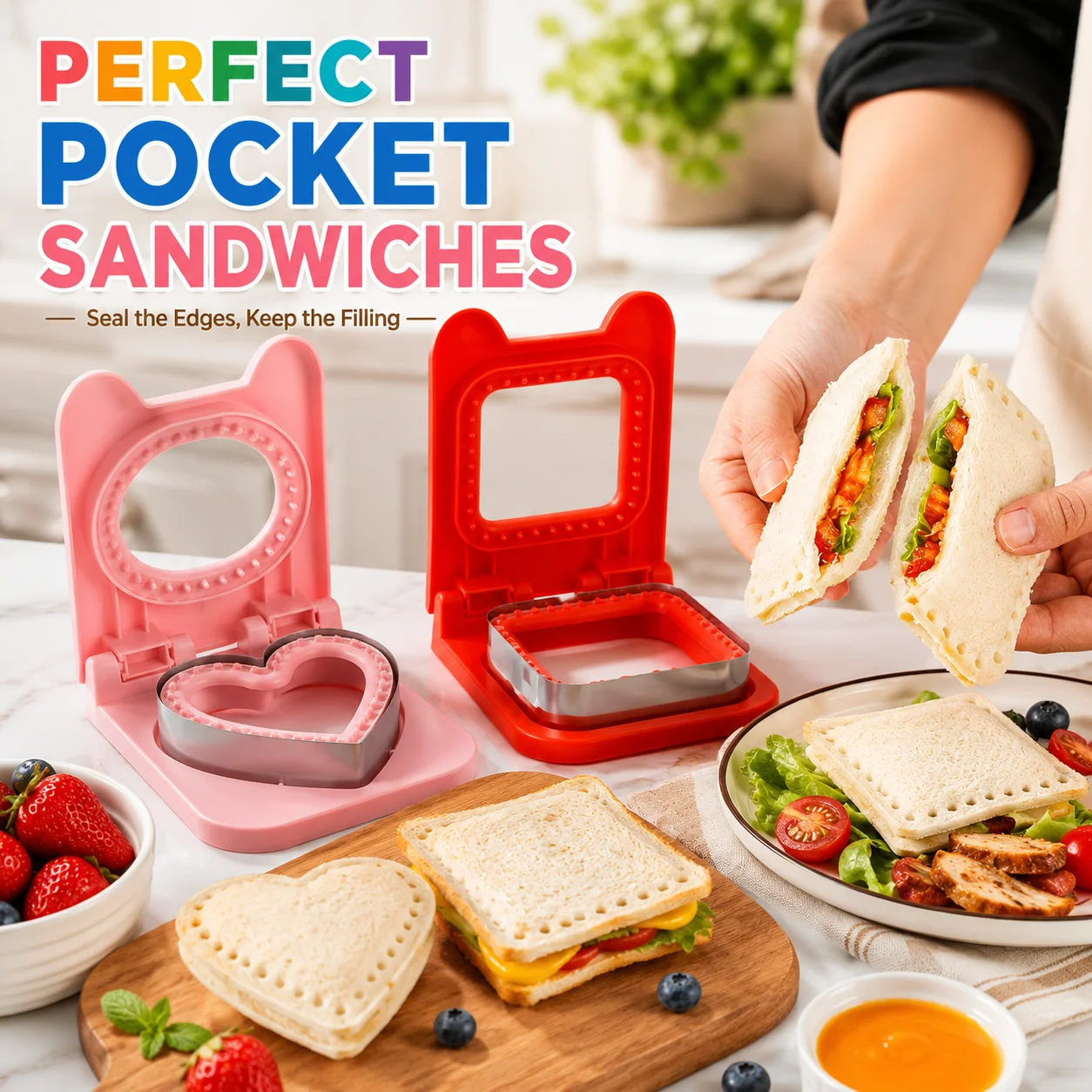 صانع ساندويتشات الجيب من الفول - مراجعة Baking Kitchen Diy وسعره