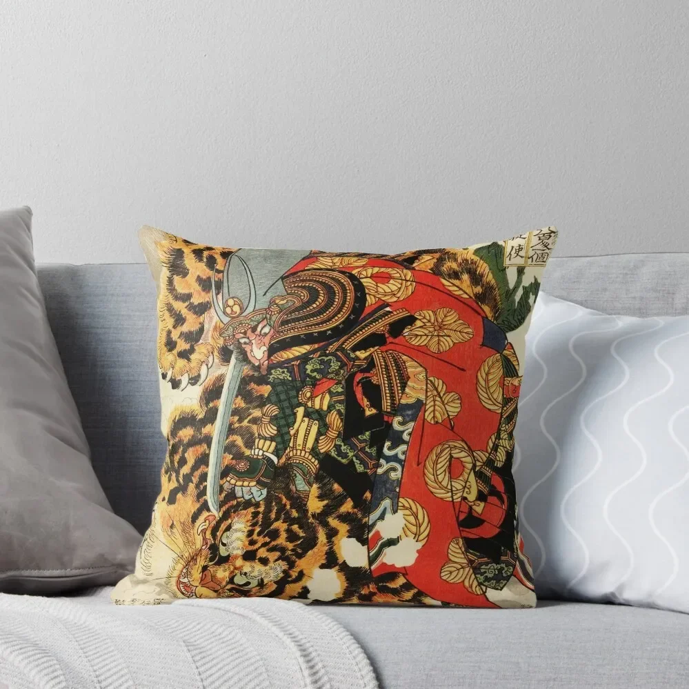 

Samurai Painting Throw Pillow christmas pillow case Cushions sleeping pillows Covers For Sofas Pillow