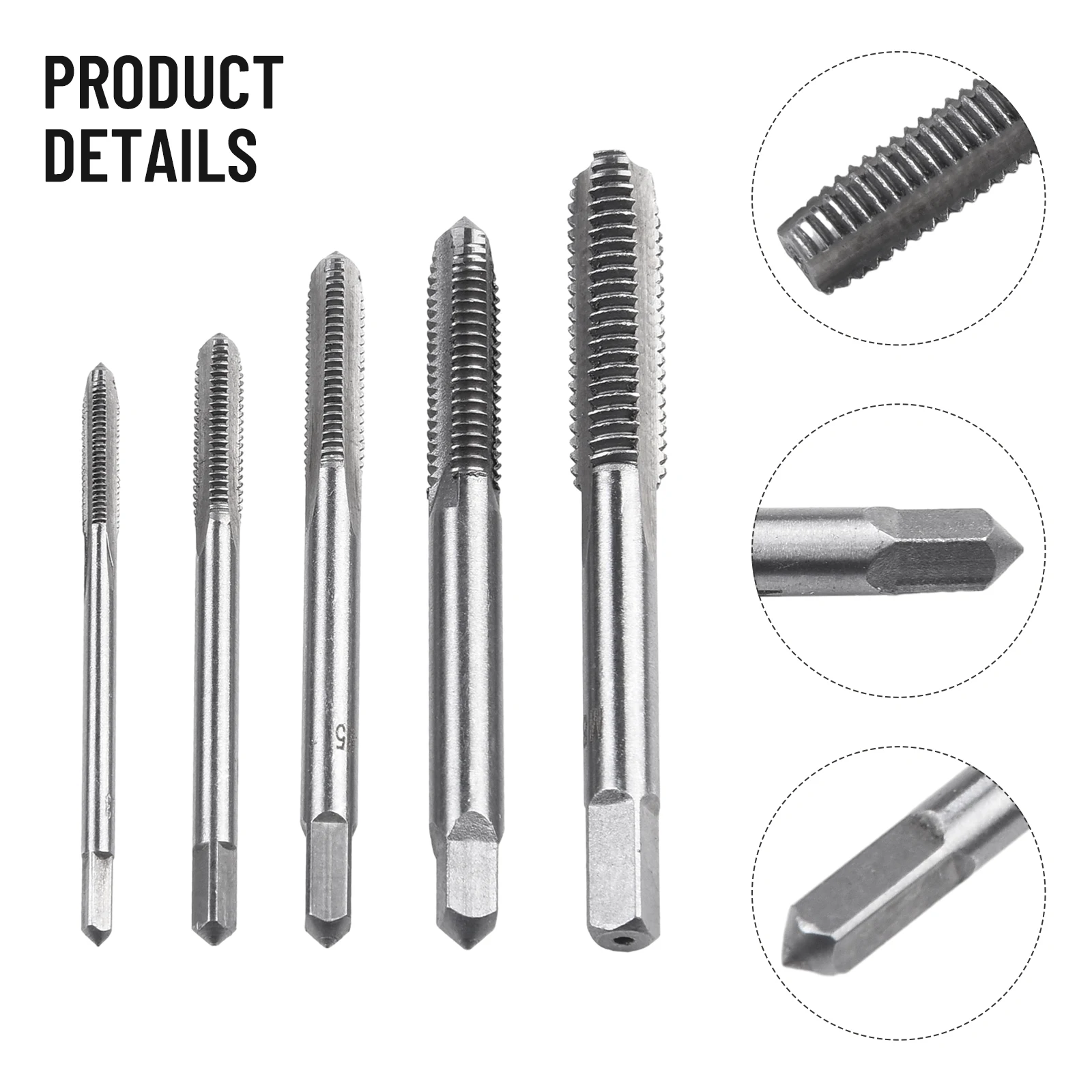 Equipment Tap Workshop Industrial Metal Metric Right Hand Taper Thread Ball bearing steel Drill Bits Practical