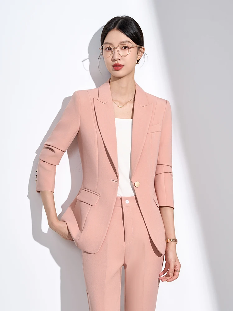 

Элегантный женский пиджак для профессионального использования в ювелирных магазинах, деловая одежда, весна-осень, новинка, высокое качество, модный стиль