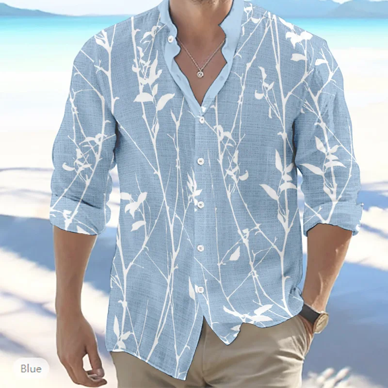 

Удобный и модный Повседневный Топ, персонализированная рубашка с воротником-стойкой, уличная одежда с длинными рукавами и принтом MB12