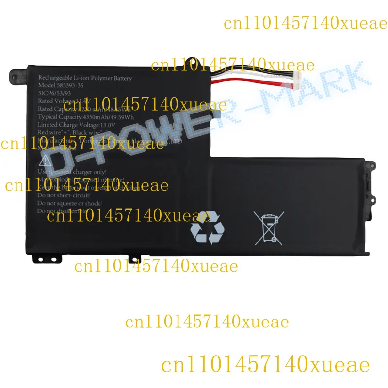

Новый аккумулятор для ноутбука 585393-3S для нетбука Itel Spirit 2 Horizont H-book 15, нетбука
