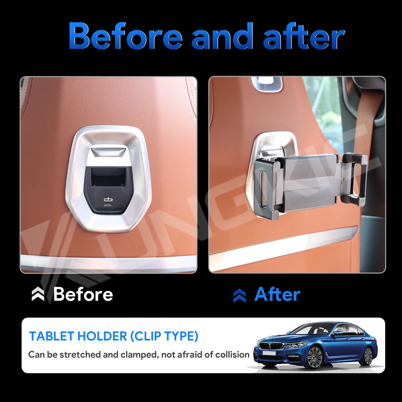 Car Rear Seat Multimedia Special Support for iPad Phone Holder For BMW IX i5 G60 G05 G06 G61X3 X5 X6 5 Series 7 Series 2025 G45