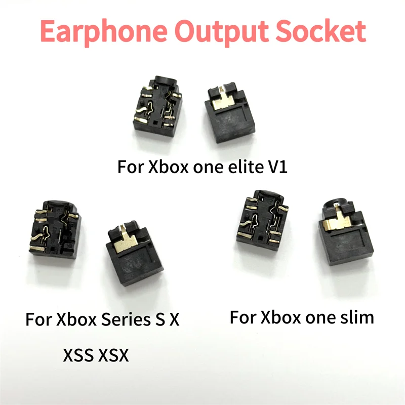 20 unids/lote original nuevo para Xbox One Slim Elite 3,5mm auriculares toma de salida de Audio conector de auriculares para controlador Xbox Series S/X