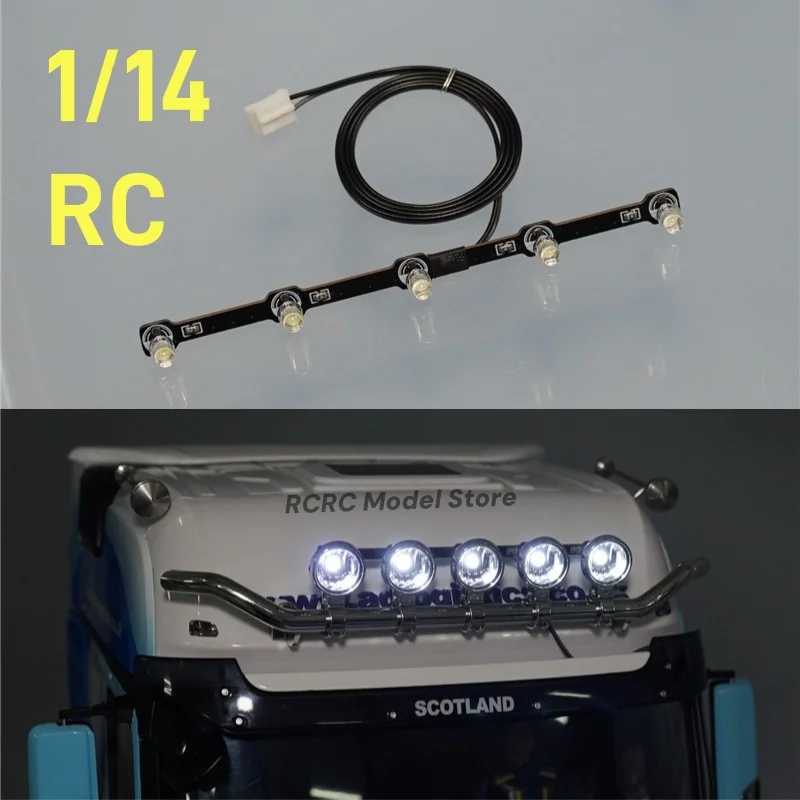 

1/14 RC Truck Actros 3363 LED Roof Light PCB Bar Lighting Board Strip For Tamiya 1/14 Actros RC Tractor Truck Parts Accessories
