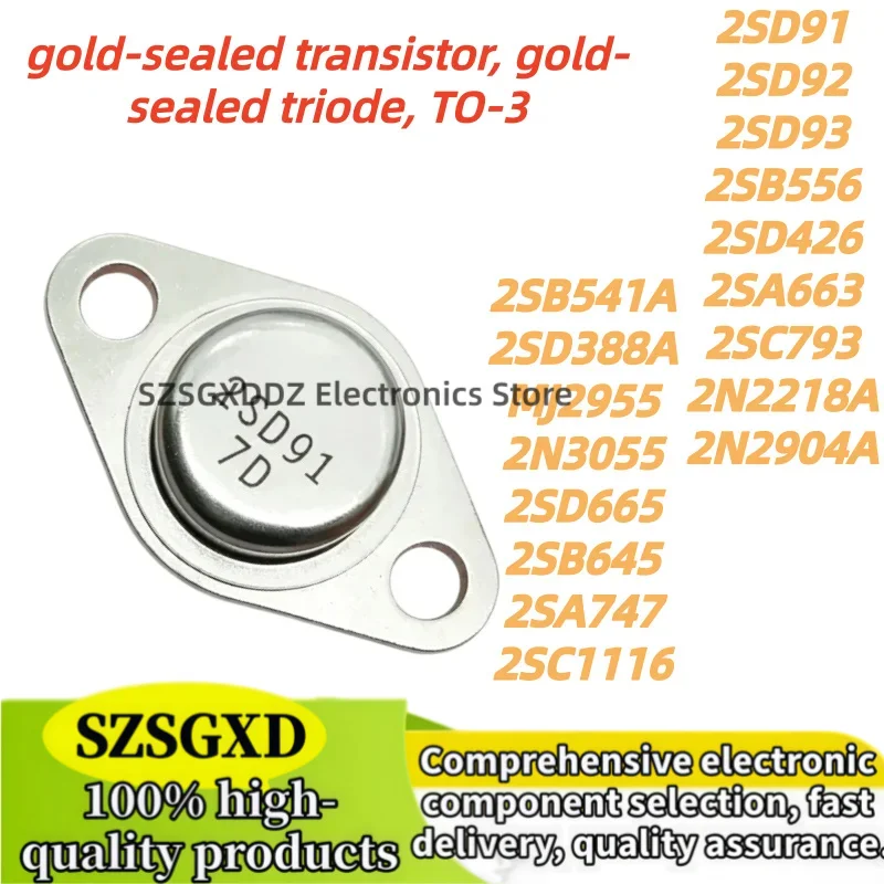 1piezas MJ2955 2N3055 2SD665 2SB645 2SA747 2SC1116 2SD91 2SD92 2SD93 2SB556 2SD426 2SA663 2SC793 2N2218A 2N2904A 2SB541A 2SD388A