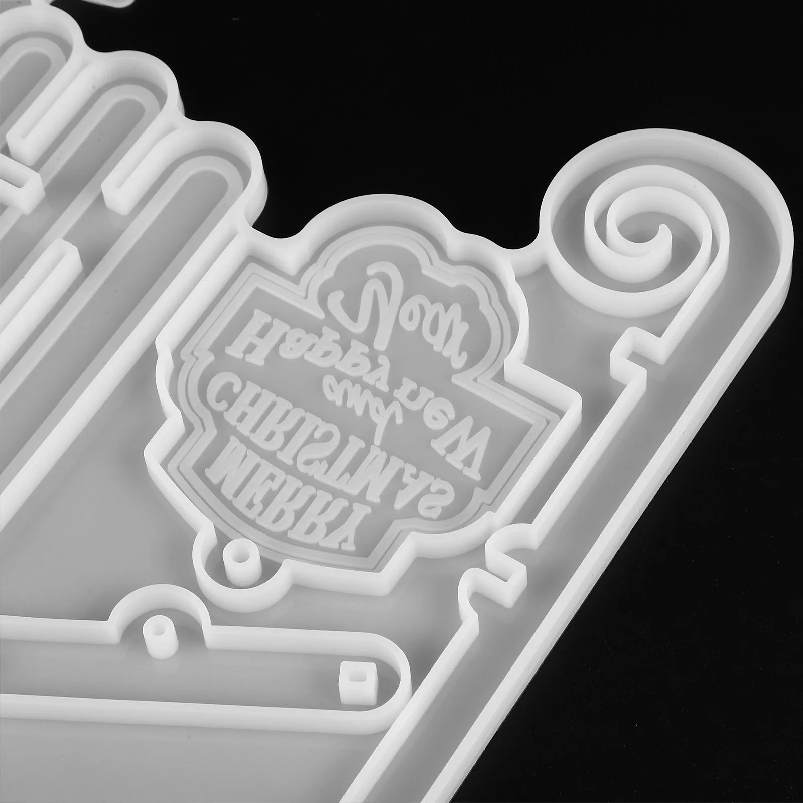 

Christmas Sleigh Wall Decoration Silicone Mold DIY H Mini Pendant Home naments Craft Project Epoxy Resin Gifts Family