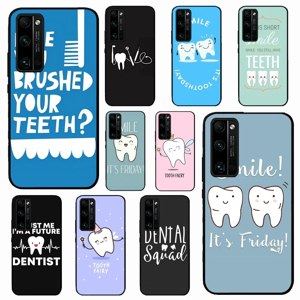 Dentist Dental Crowned Teeth Phone Case For Huawei Honor 10 lite 9 20 7A 9X 30 50 60 70 pro plus Soft Silicone Cover