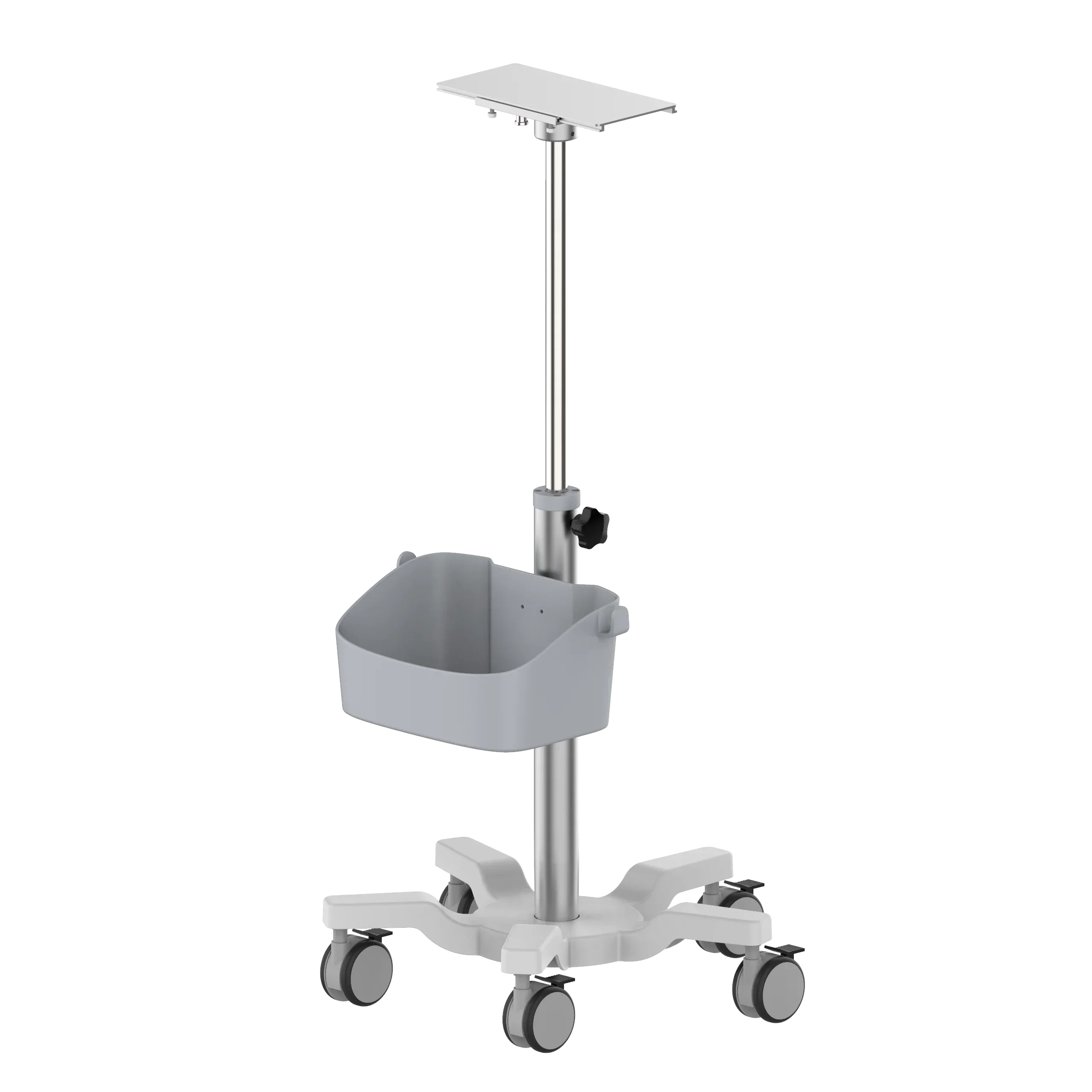 Selected high-quality products High-end Aluminum Hospital Monitored Stand trolley antibiosis stand variable height PM stand