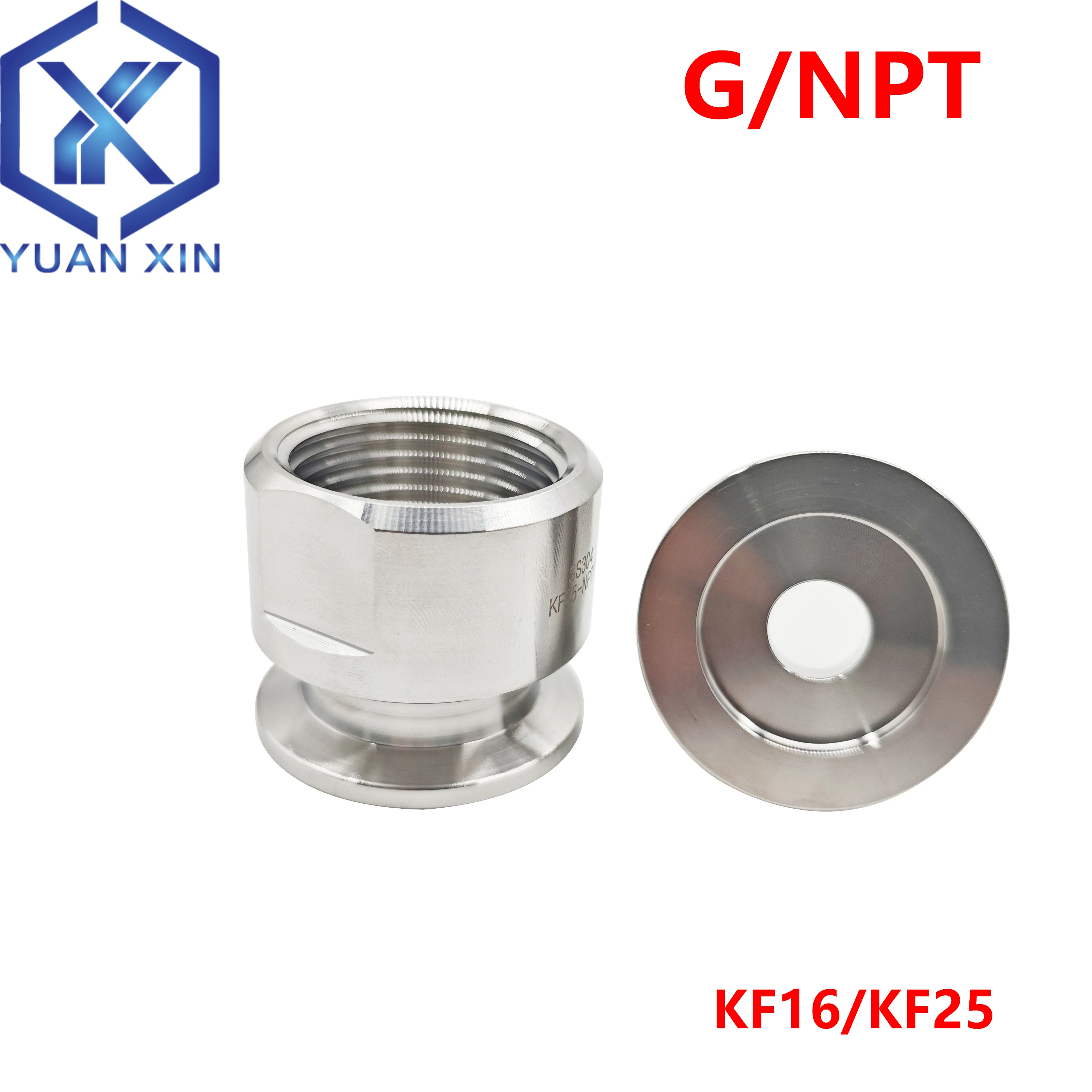 

KF вакуумный внутренний соединитель трубы G резьба/NPT резьба KF16 KF25