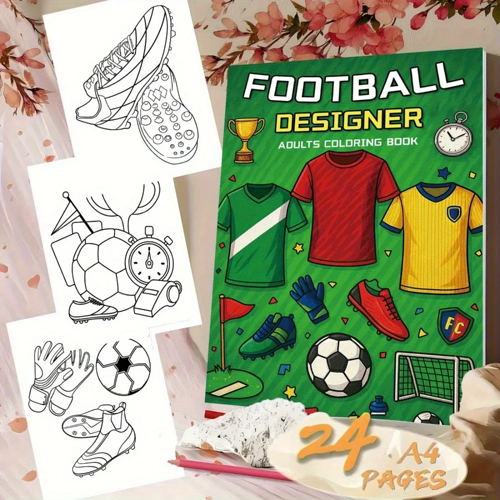 A Book about Soccer Fashion Creative Coloring: A Creative Coloring Book Created by Soccer Designers Amazing Adult Innovation