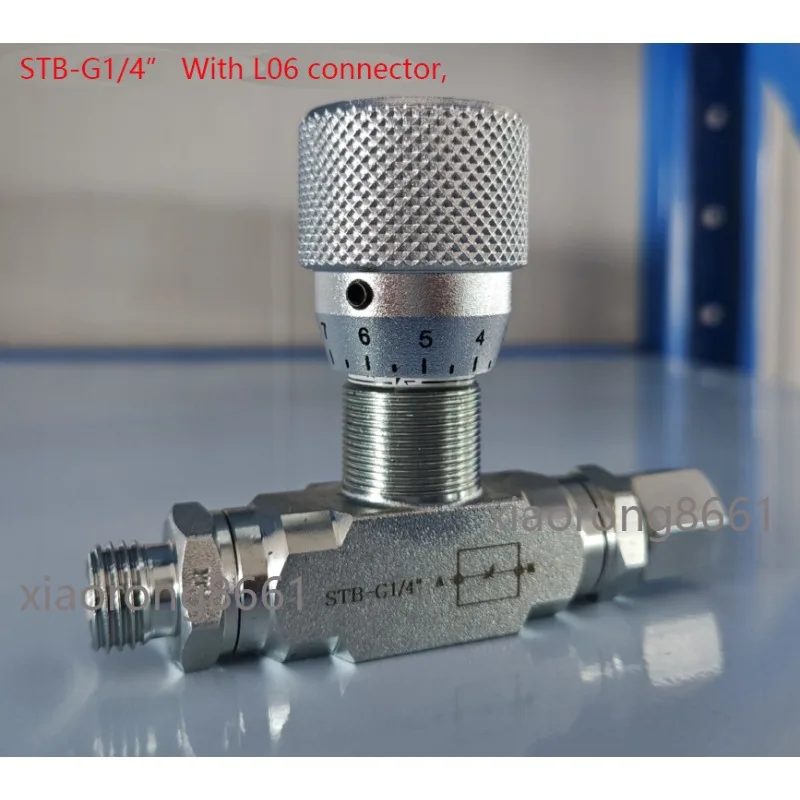 

1/4" L06 bidirectional hydraulic restrictor valve STB-G1/4 For Mini Excavator