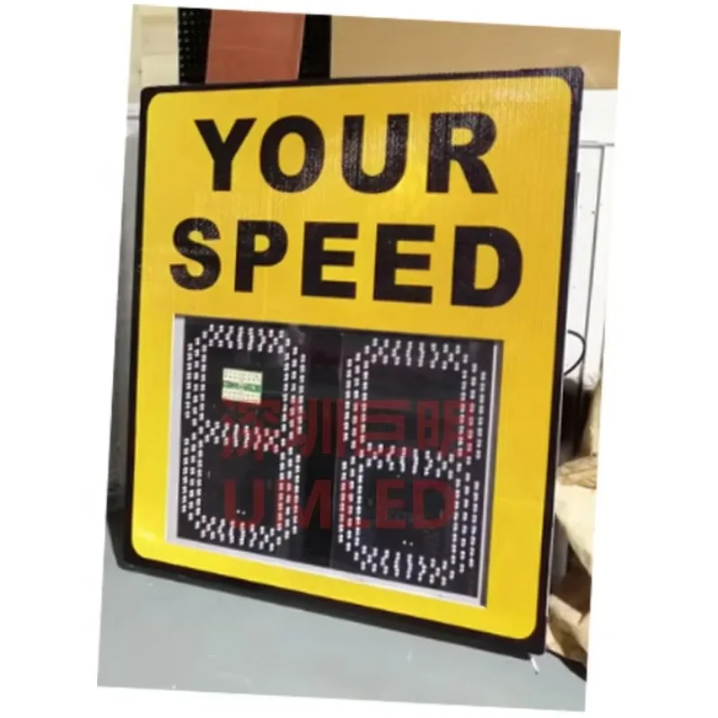 UMLED High Quality LED Display Portable Traffic Signs Speed Detector Solar Radar Speed Limit Sign
