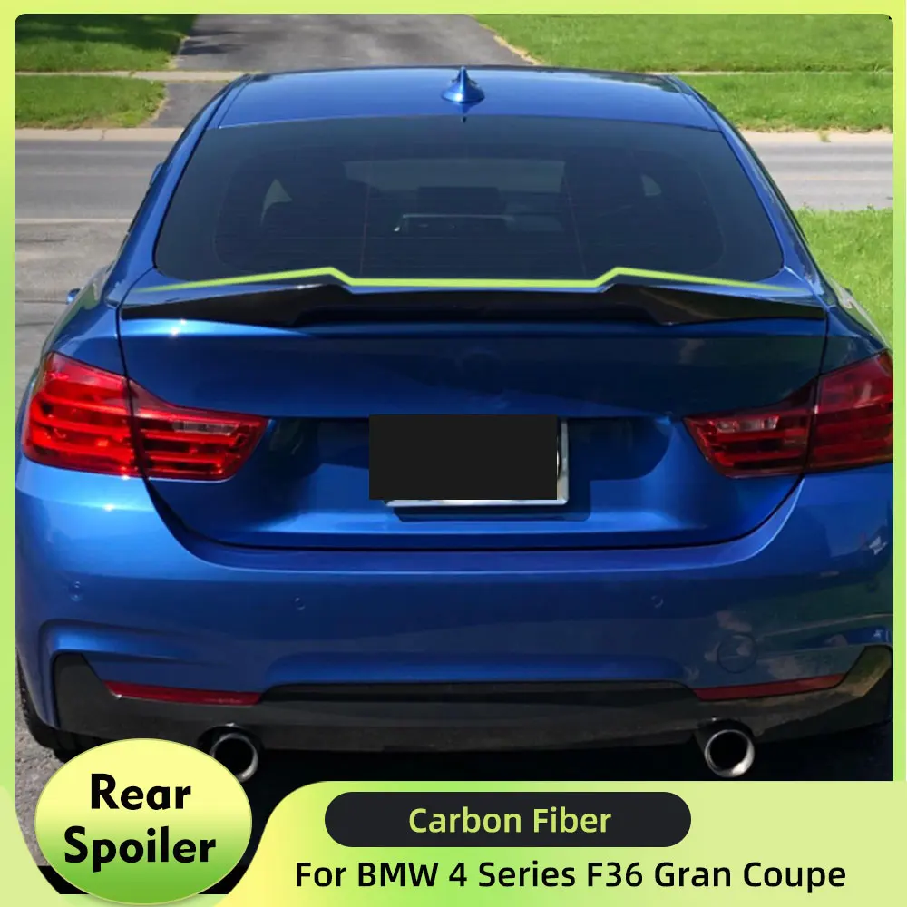 

Carbon Fiber Rear Trunk Spoiler for BMW 4 Series F36 Gran Coupe 2014-2019 420i 428i 435i 440i Rear Boot Lid Highkick Wing Lip