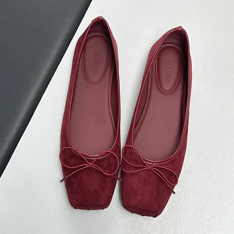 Luxury Fashion Butterfly-Knot Ladies Flat With Shoes Female Slides Silk Footwear Shallow Ballet Flats Dance Shoes For Women