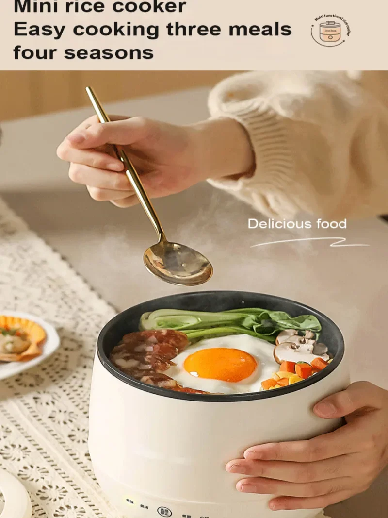 Mini olla arrocera pequeña para uso doméstico, Cocina eléctrica para la Oficina y el hogar