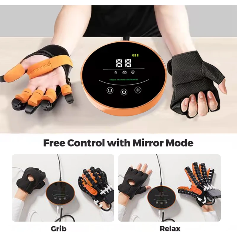 Home Use Physiotherapy Exercise Equipment Rehabilitation Robot Hand Therapeutic Gloves for Elderly Paralysis and Stroke Patients