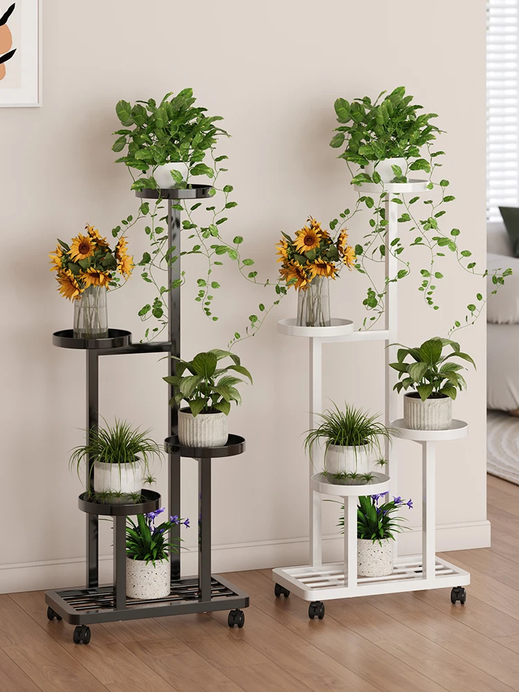 

Indoor removable flower rack Shelf Balcony flower rack