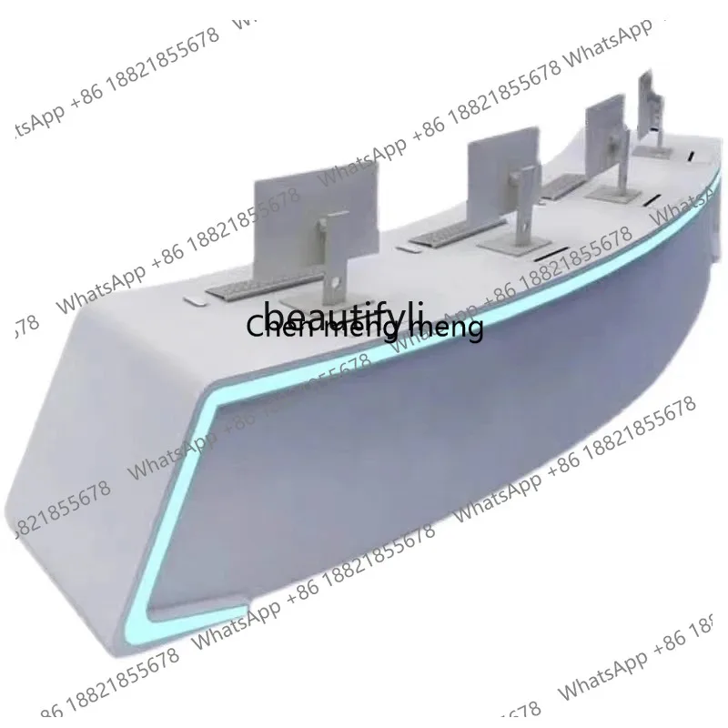 ss26 Modern Arc Console Monitoring Room Control and Monitor Console Dispatching Table Paint Desk Console