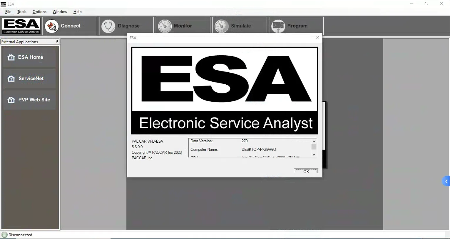 Newest 2023 ESA Electronic Service Analyst 5.6 + 2023 SW FLASH FILE+keygen UNLOCK for Paccar