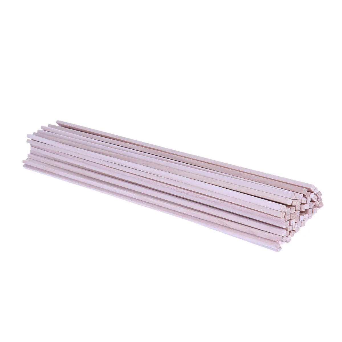 

50pcs Light Wood Thin Lightweight Unfinished Wooden Sticks For Diy Crafts Building Models Aircraft Projects Handicraft