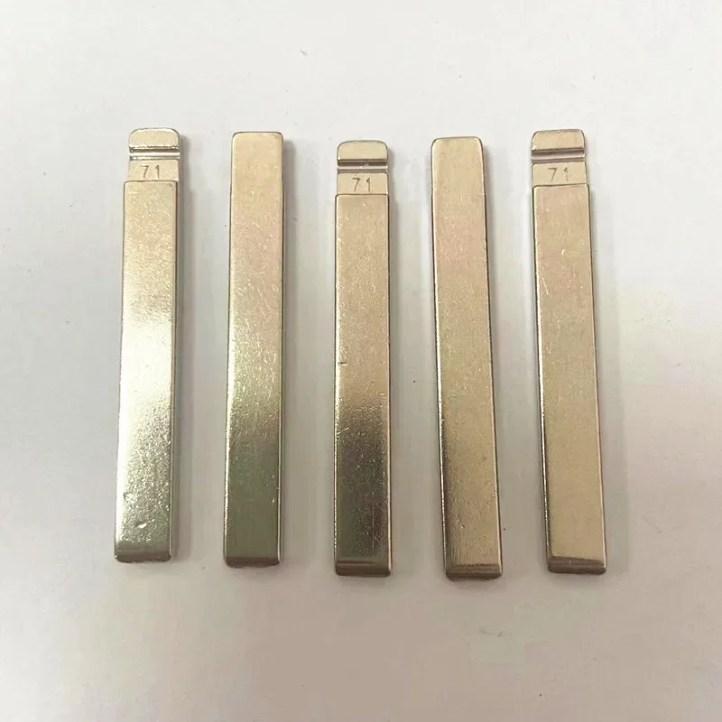 10pcs 71 # HU100 HU100FH Metal Uncut Blank Flip Remote Key Blade For Opel, Chevrolet,Buick for keydiy KD xhorse VVDI JMD