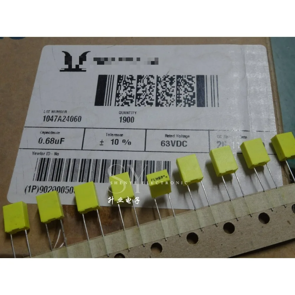 

20PCS 0.68uf/63v 680nf u68 684 brand new 5mm film capacitor
