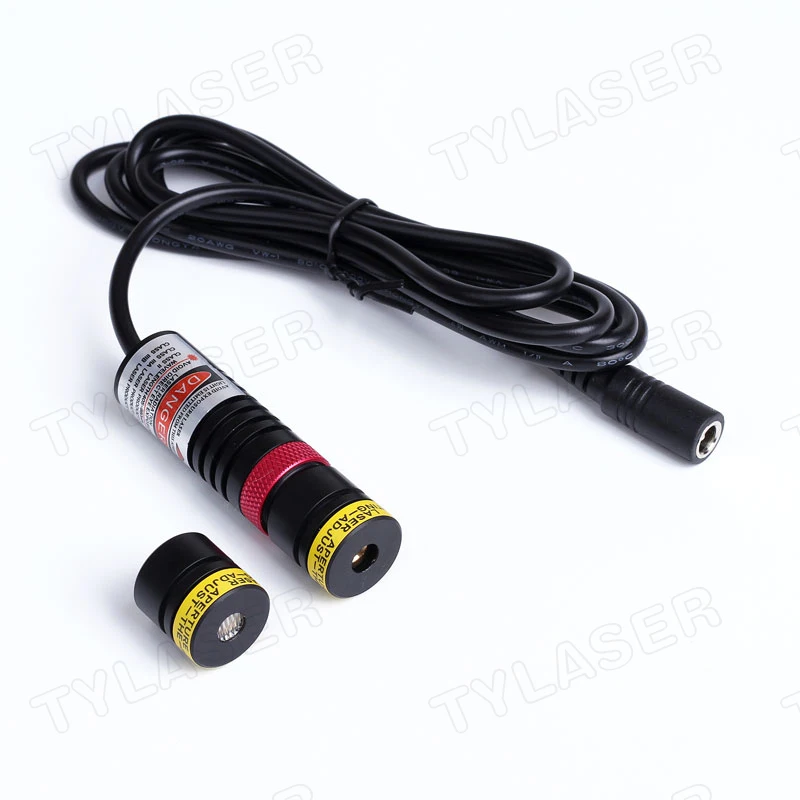 Localizador de vidrio enfocable D18x65mm 635nm, módulo láser de línea cruzada roja, 10mw, 30mw, 50mw, 100mw para máquina cortadora de piedra para carpintería