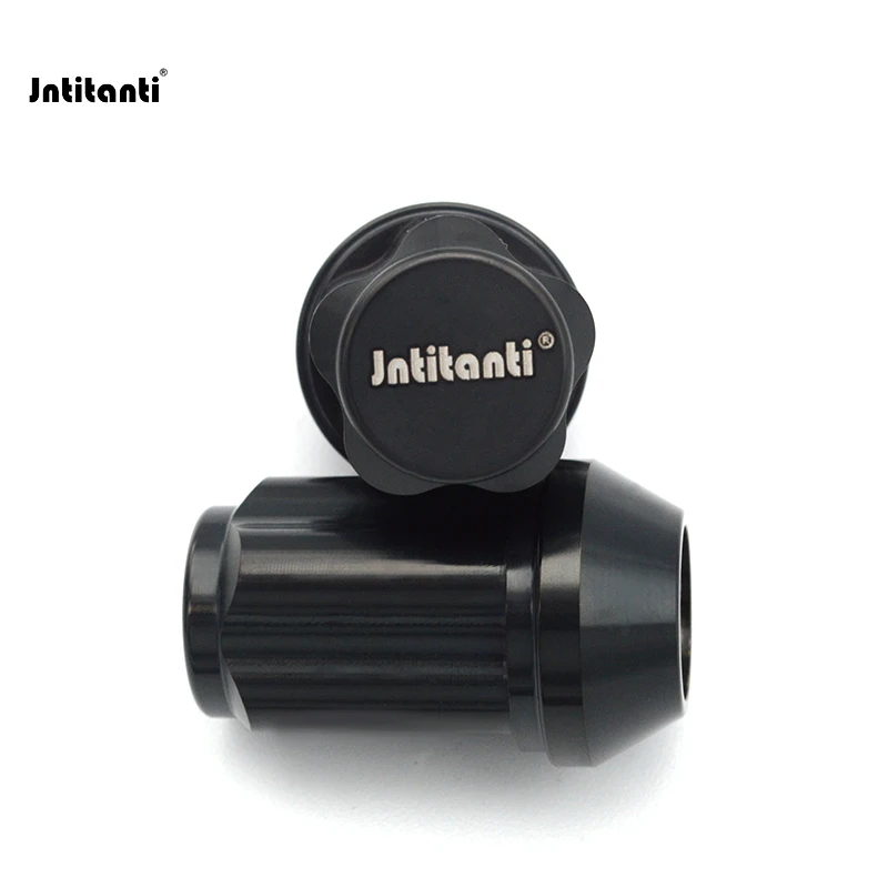 

Jntitanti Gr5 titanium wheel lug lock nut anti-theft nut M12/M14x1.251.5x35/40mm forTesla Toyota Honda typeR Nissan Patrol etc