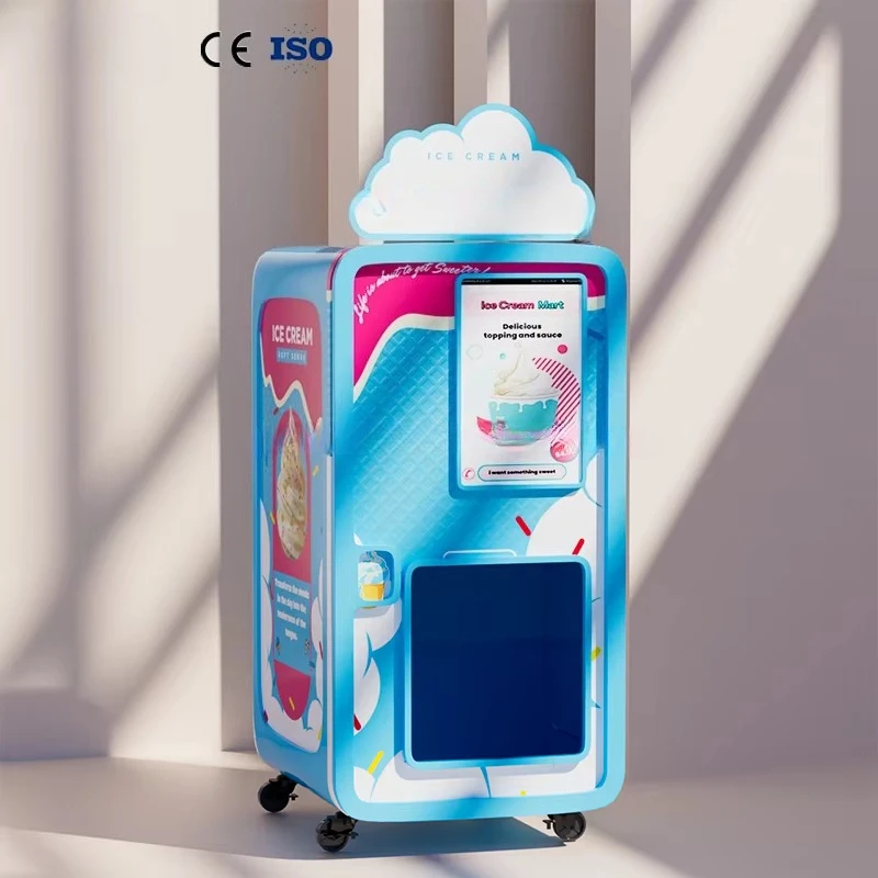 Máquina Expendedora de Helado Suave, Máquina Automática para Rellenar Helados de Yogur, Gran Venta en Europa, América y Canadá, para Negocios