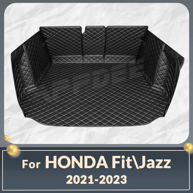 

Автоматический коврик в багажник с полным покрытием для Fit \ JAZZ 2021-2023 22, антигрязный чехол для багажника автомобиля, подкладка для багажника, внутренняя защита, аксессуары