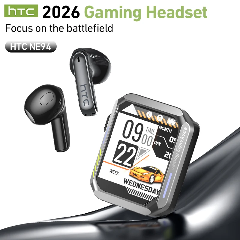 AliExpress – HTC NE94 Gaming TWS Earphones With Mic Game Music Dual Mode Low Latency Bluetooth AI Translator Wireless Earbuds Comfort Fit