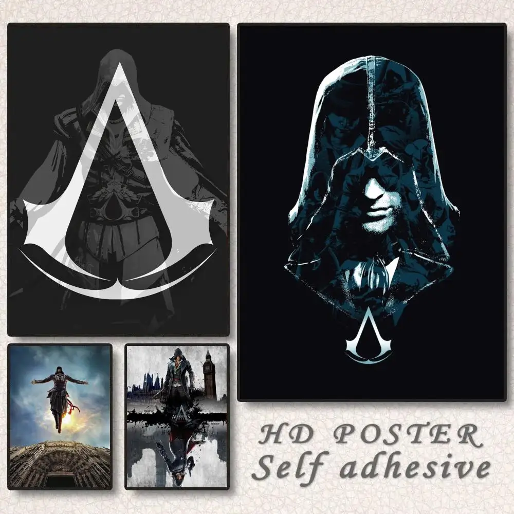 1 قطعة A-القتلة العقيدة لعبة ملصق ملصق مثالي ذاتية اللصق جدار الفن مصممة لمساحات الطعام في المكتب المنزلي #4