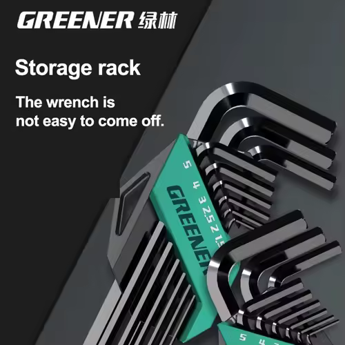 GREENERY Greener Extended Rainbow Wrench Allen Wrench Set Hex Wrench Multifunctional Short Arm Tool Universal Wrench Tool - Image 5