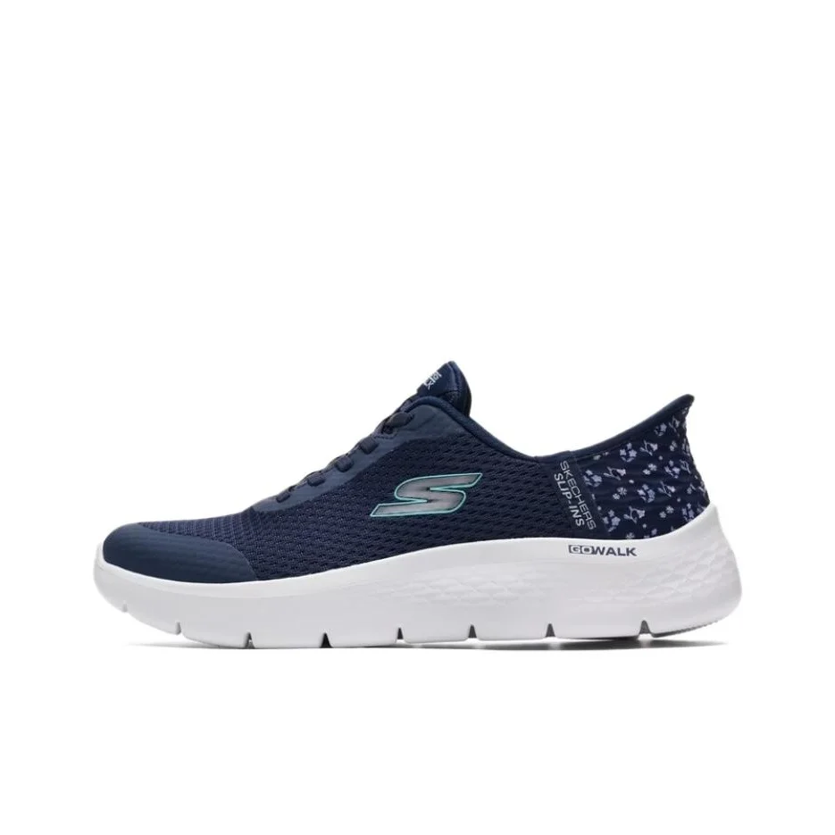 Skechers Go Walk Flex Fabric Breathable Lightweight Casual Shoes Women's Blue 125525-NVY