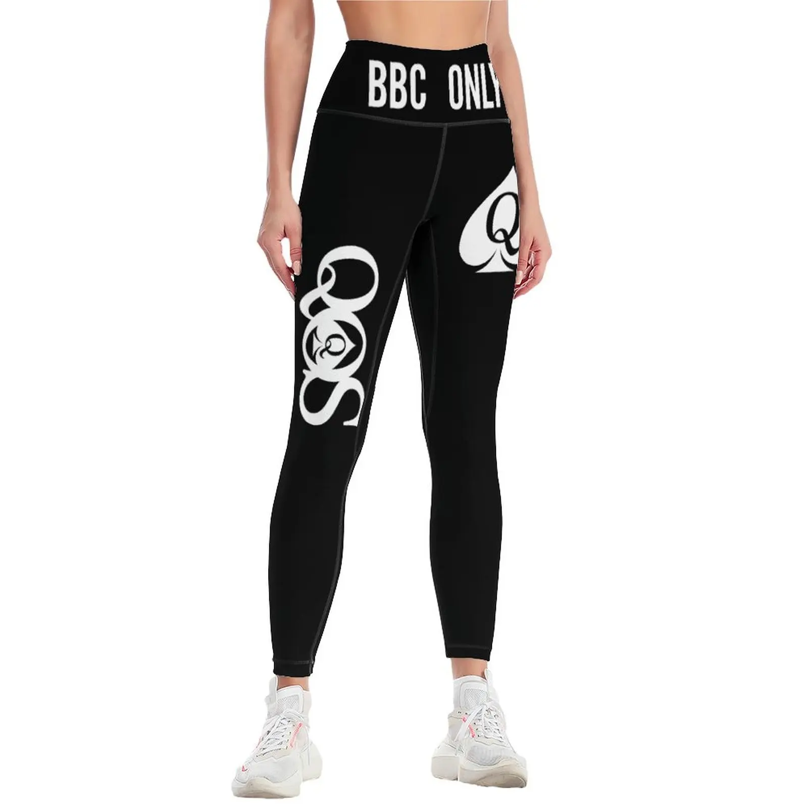 QOS BBC NUR Design Workout Yoga Lange Leggings für Frauen Scrunch Bequeme, weiche Gymnastikhose mit hoher Taille