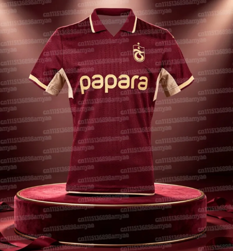 2026 Trabzonspor 3D-gedrucktes Fußballtrikot für Herren, atmungsaktives, schnelltrocknendes Kurzarm-T-Shirt für den Sommer, Familien-Partnerlook