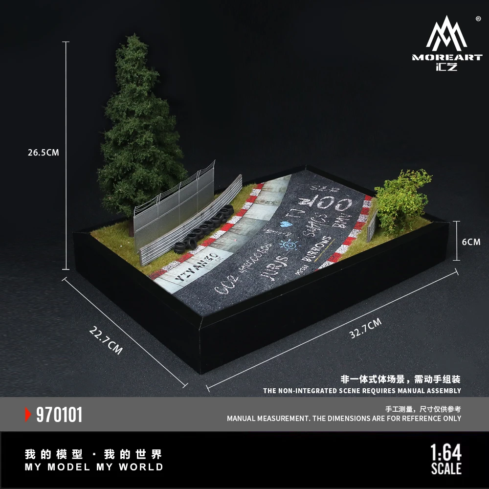 More Art 1:64 Track 01 Scene Model,Parking Lot Diorama For Display&Collection&Gift