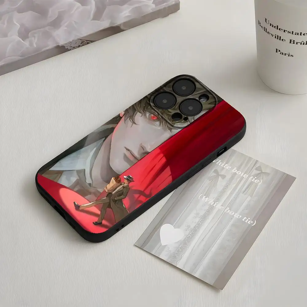 Coque de téléphone anime Lord of Mysteries pour iPhone 17 16 15 14 13 12 11 Plus Mini Pro Max, noire, souple et antichoc
