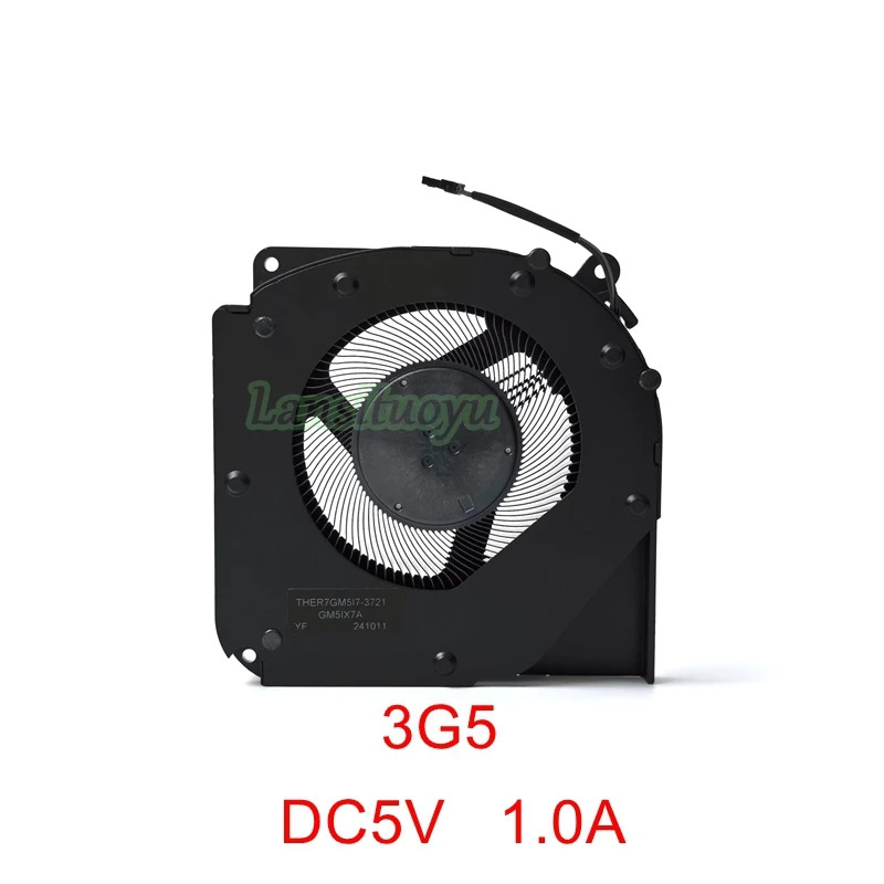 New Laptop CPU GPU Cooling Fan For MECHREVO Yilong 15 Pro X Yaoshi 15pro Cooler THER7GM517-3711 -3721 GM5IX7A DC5V 1.0A 4pins