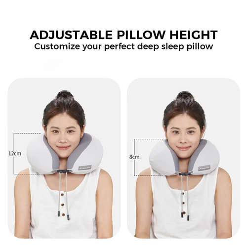 Imagen 2 del producto Naturehike-almohada inflable para el cuello, almohada para dormir de avión en forma de U para viaje al aire libre, almohada portátil de protección para el cuello