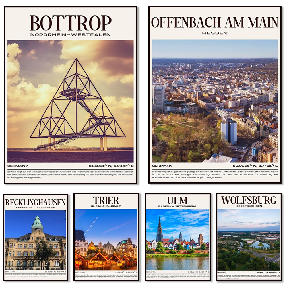 ريكلينغهاوزن، بوتروب، جوتينجن، هايلبرون، فورزهايم، وولفسبورغ، أولم، أوفينباخ، فورث، ويرزبورغ، ملصق مدينة إنجولش تيت #1