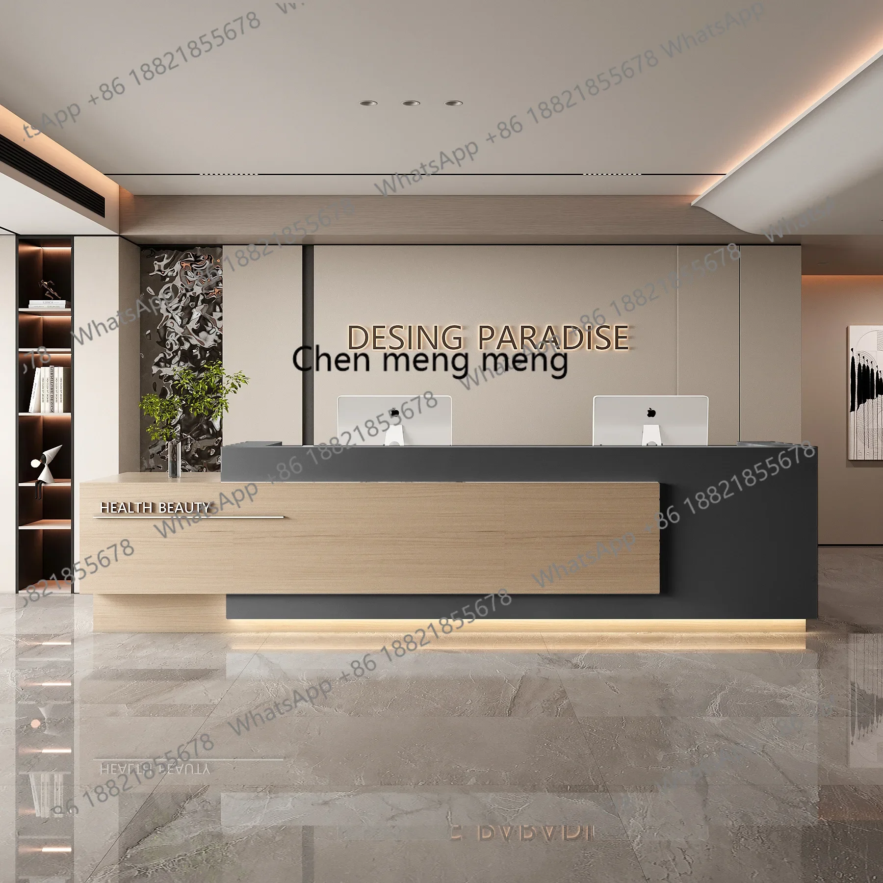 01A مكتب الاستقبال شركة بسيطة قسم مبيعات الفنادق اللوبي صفحة الخروج شريط التدريب الفني #3