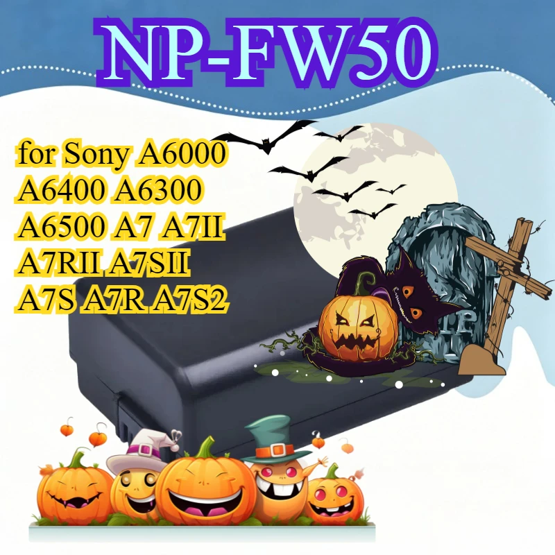 

Аккумулятор NP-FW50 2000 мАч для Sony A6000 A6400 A6300 A6500 A7 A7II A7RII A7SII A7S A7R A7S2