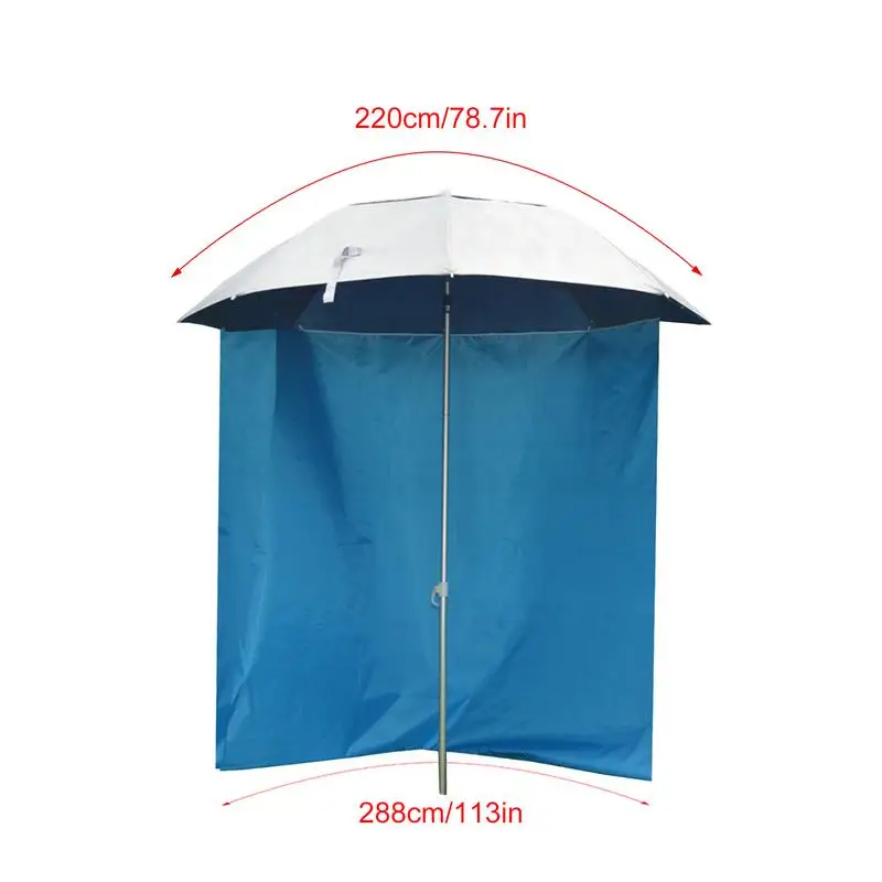 Guarda-chuva de pesca surround pano ao ar livre guarda-chuva surround tenda meia circunferência design pano surround à prova dwaterproof água para