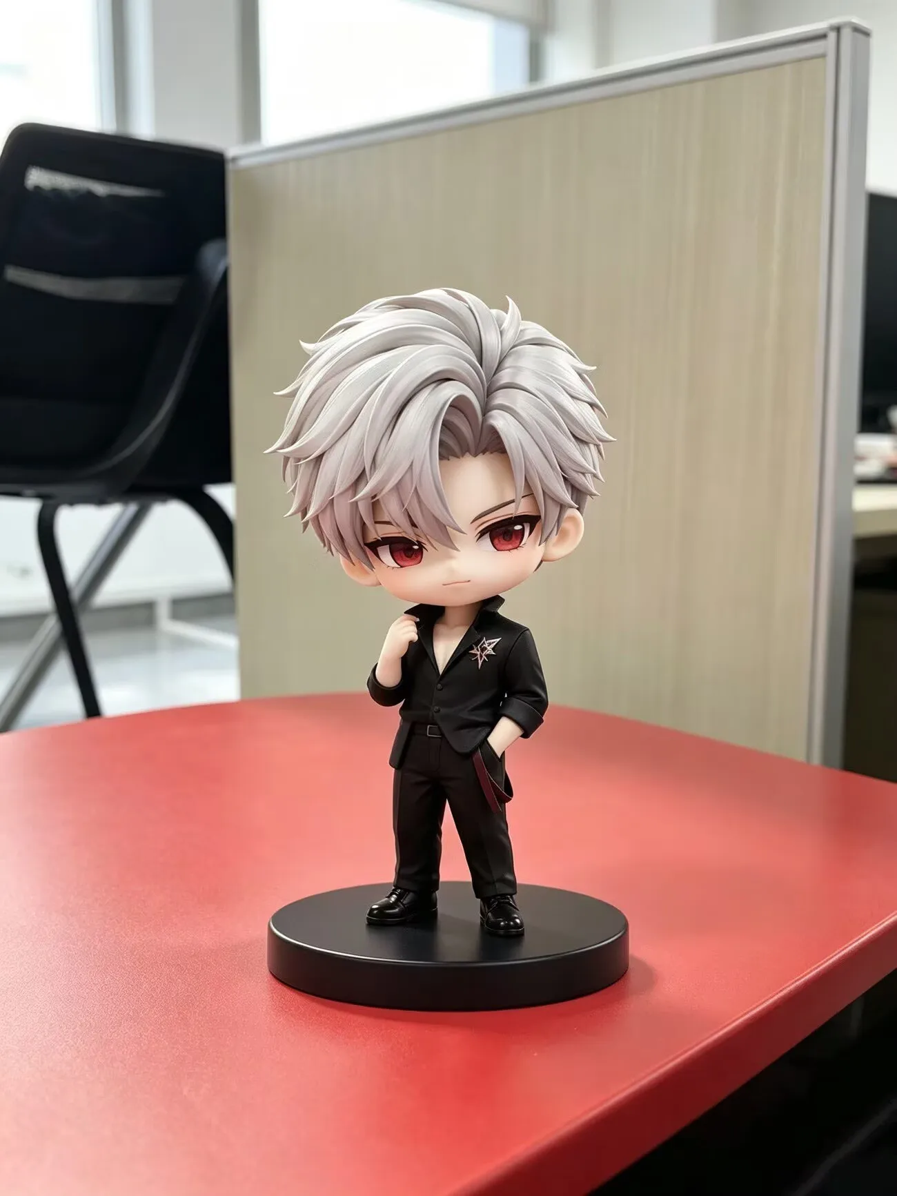 Sylus Suit Qin Che's Love and Deep Space Series Peripheral Handmade Q Edition Ornament Cute Table Set Trendy Model view 4