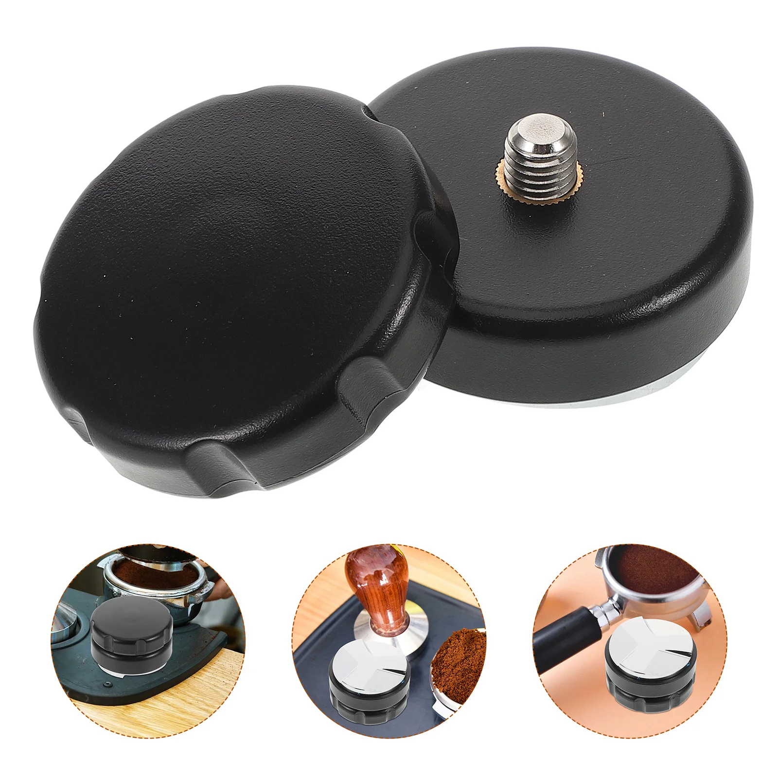 

Three-Leaf Coffee Powder Distributor Espresso Tamper Handheld Aluminum Tamper for Espresso Machine Coffee Tools