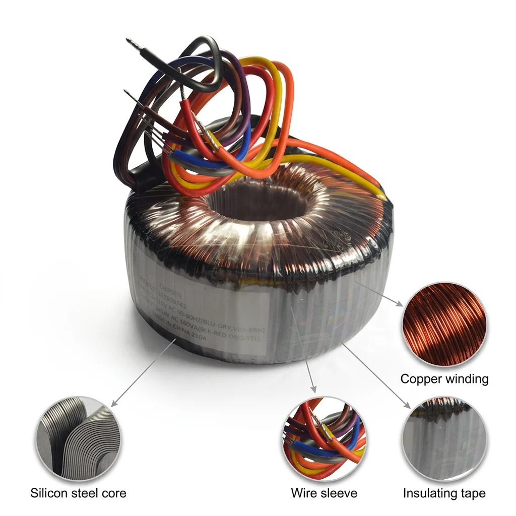 50 0 50v 70 0 70v Toroidal Power Transformer 300w 400w 500w 1000w Inverter Amplifier Multiple Applications Custom Transformers