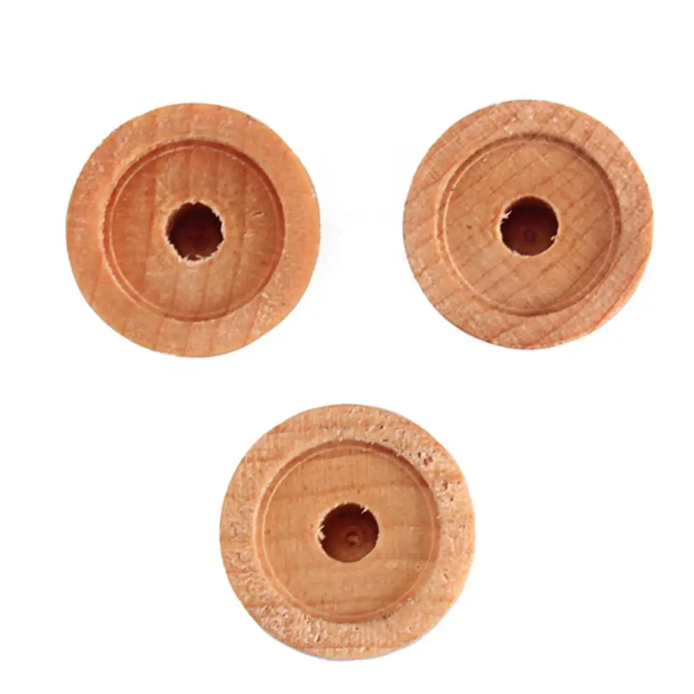 Control for Electric Guitar Volume Knob Vintage 3Pcs Wooden Tone Set Bass Parts