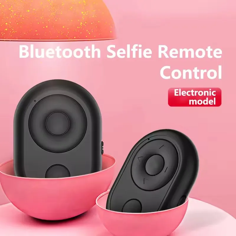 Mini Wireless Remote Controller Compatible with Bluetooth Self-Timer Shutter Button for Android Apple Camera